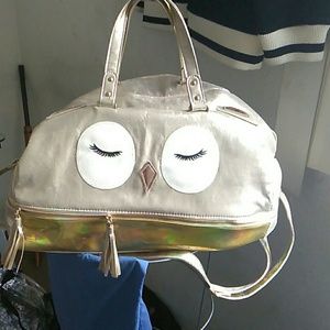 Under one sky owl handbag purse